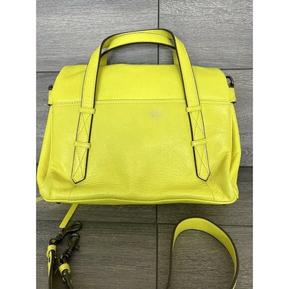 Aimee Kestenberg Double Entry Leather Satchel bag -city slicker citrine - Picture 2 of 10